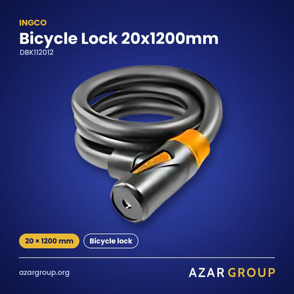 INGCO DBK112012 Bicycle Lock 20x1200mm – 20 × 1200 mm, Bicycle lock