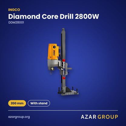 INGCO DDM28001 Diamond Core Drill 2800W – 200 mm, With stand