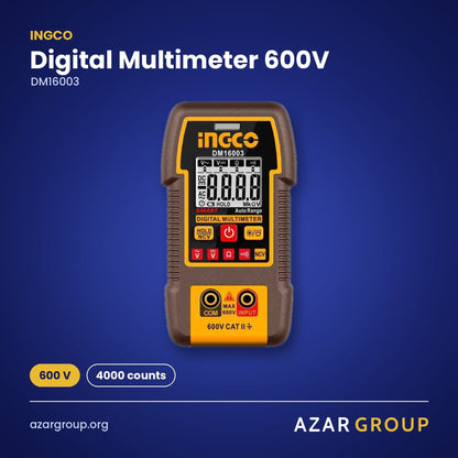 INGCO DM16003 Digital Multimeter 600V – 600 V, 4000 counts