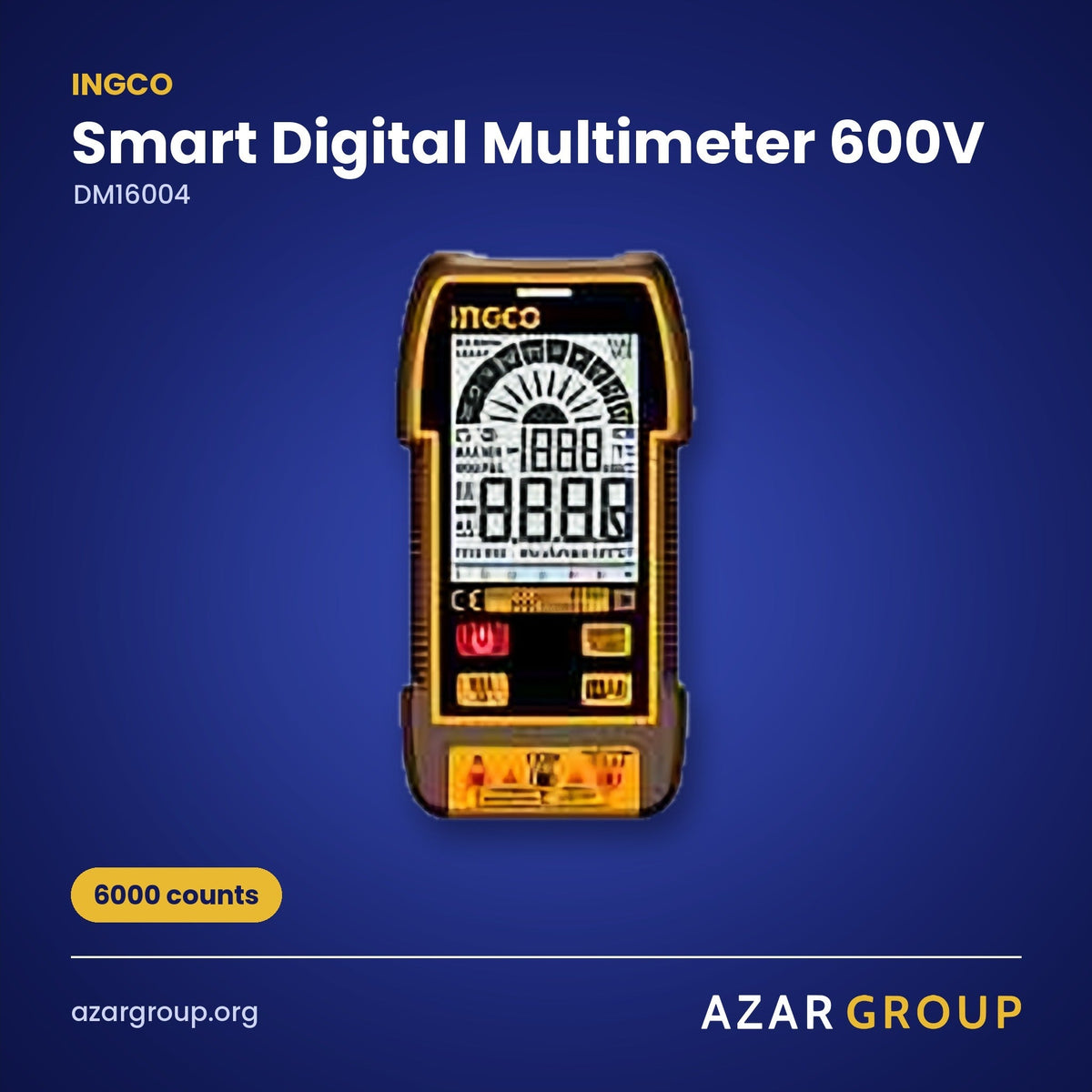 INGCO DM16004 Smart Digital Multimeter 600V – 6000 counts