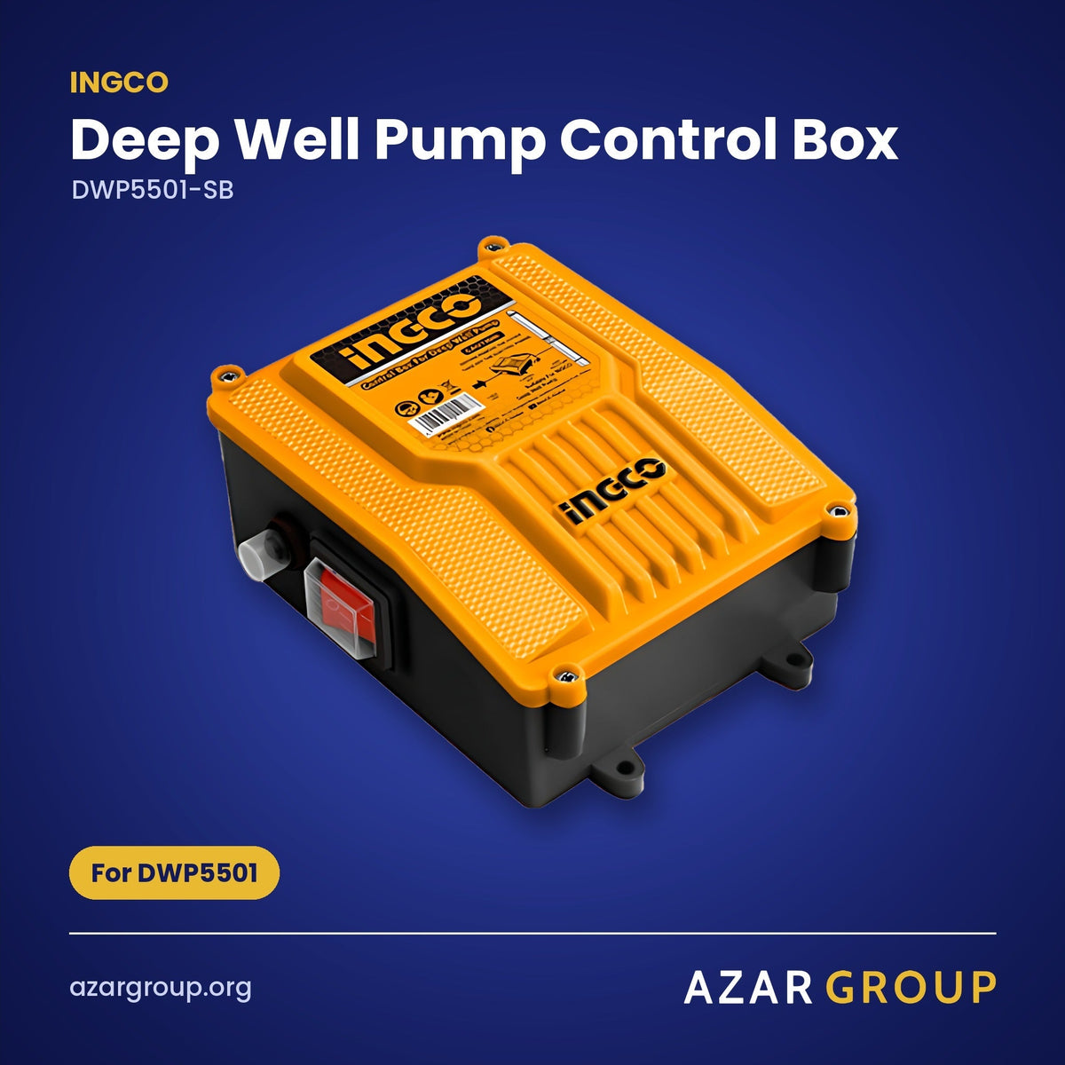 INGCO DWP5501-SB Deep Well Pump Control Box – For DWP5501