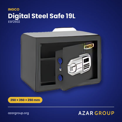 INGCO ESF2502 Digital Steel Safe 19L – 250 × 350 × 250 mm