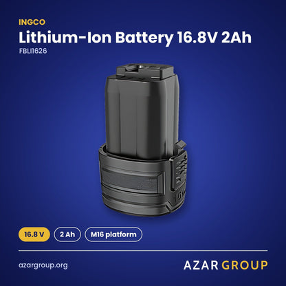 INGCO FBLI1626 Lithium-Ion Battery 16.8V 2Ah – 16.8 V, 2 Ah, M16 platform