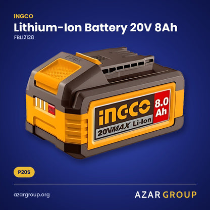 INGCO FBLI2128 Lithium-Ion Battery 20V 8Ah – P20S