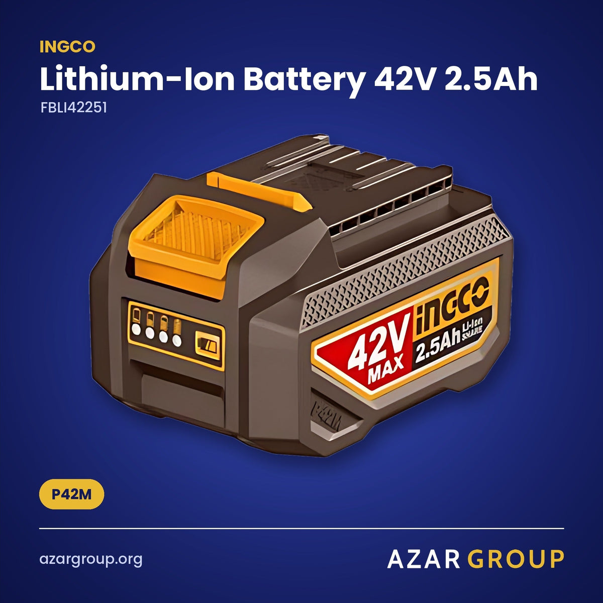 INGCO FBLI42251 Lithium-Ion Battery 42V 2.5Ah – P42M