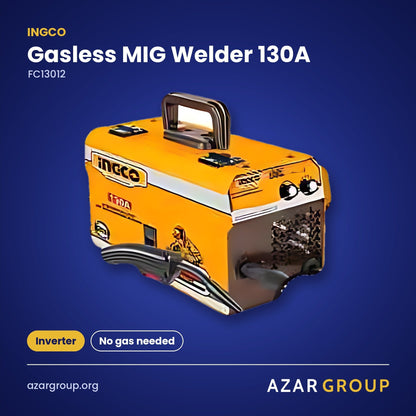 INGCO FC13012 Gasless MIG Welder 130A – Inverter, No gas needed