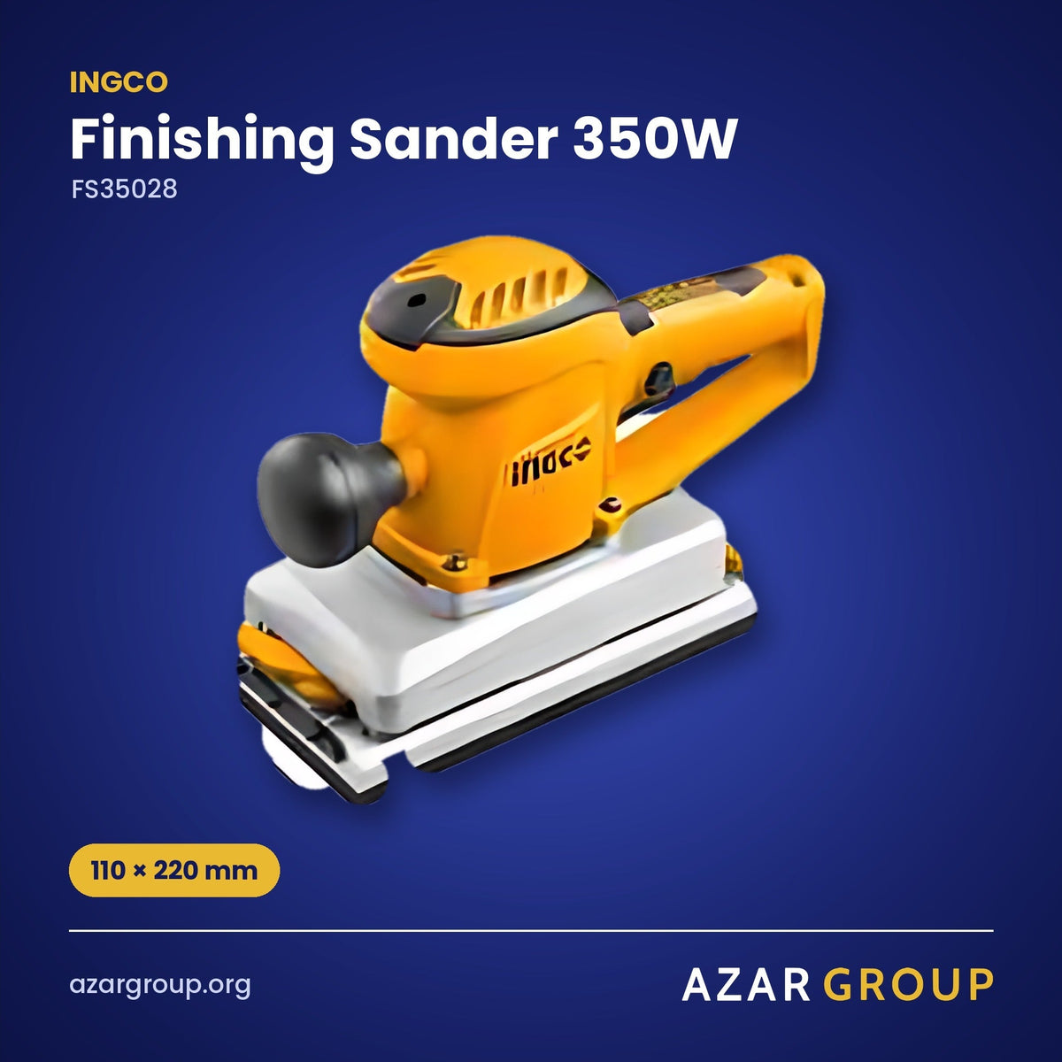 INGCO FS35028 Finishing Sander 350W – 110 × 220 mm