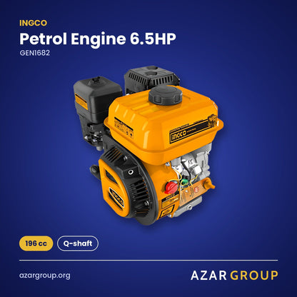 INGCO GEN1682 Petrol Engine 6.5HP – 196 cc, Q-shaft