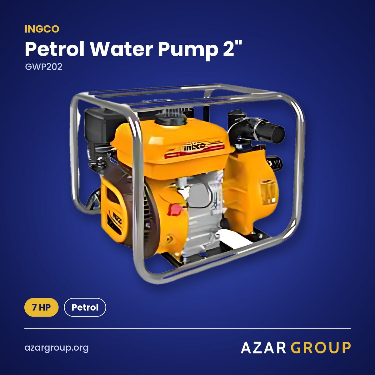INGCO GWP202 Petrol Water Pump 2" – 7 HP, Petrol