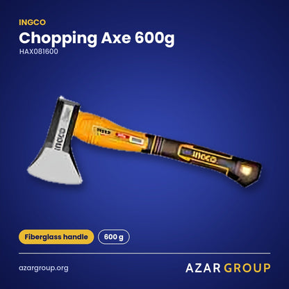 INGCO HAX081600 Chopping Axe 600g – Fiberglass handle, 600 g