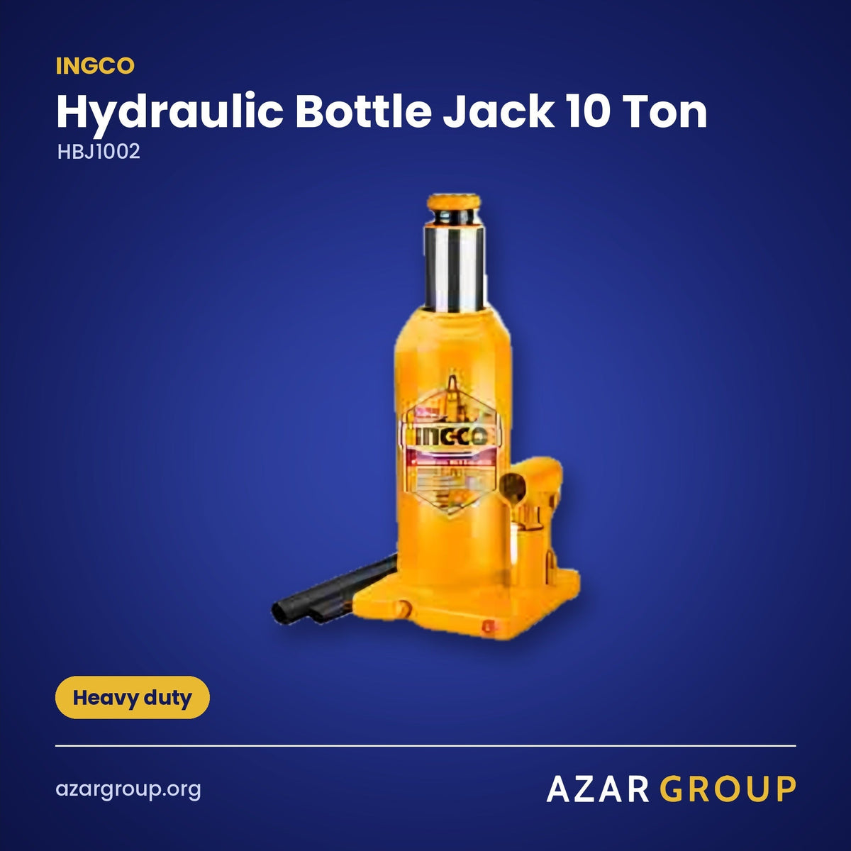 INGCO HBJ1002 Hydraulic Bottle Jack 10 Ton – Heavy duty