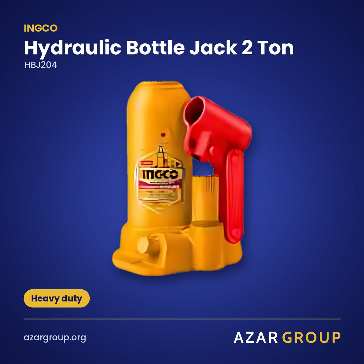 INGCO HBJ204 Hydraulic Bottle Jack 2 Ton – Heavy duty