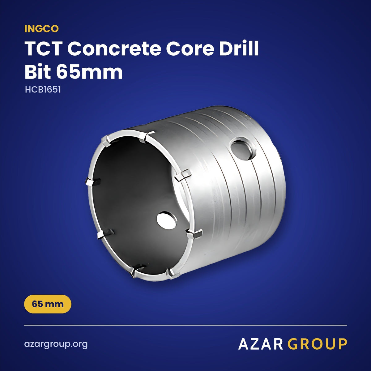 INGCO HCB1651 TCT Concrete Core Drill Bit 65mm – 65 mm