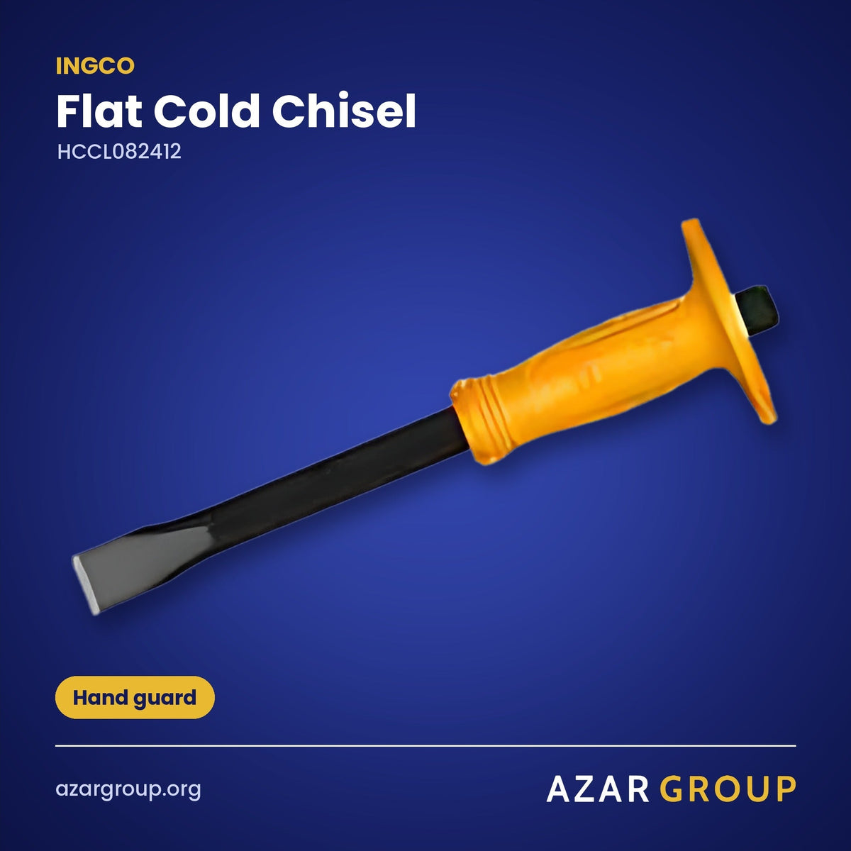 INGCO HCCL082412 Flat Cold Chisel – Hand guard