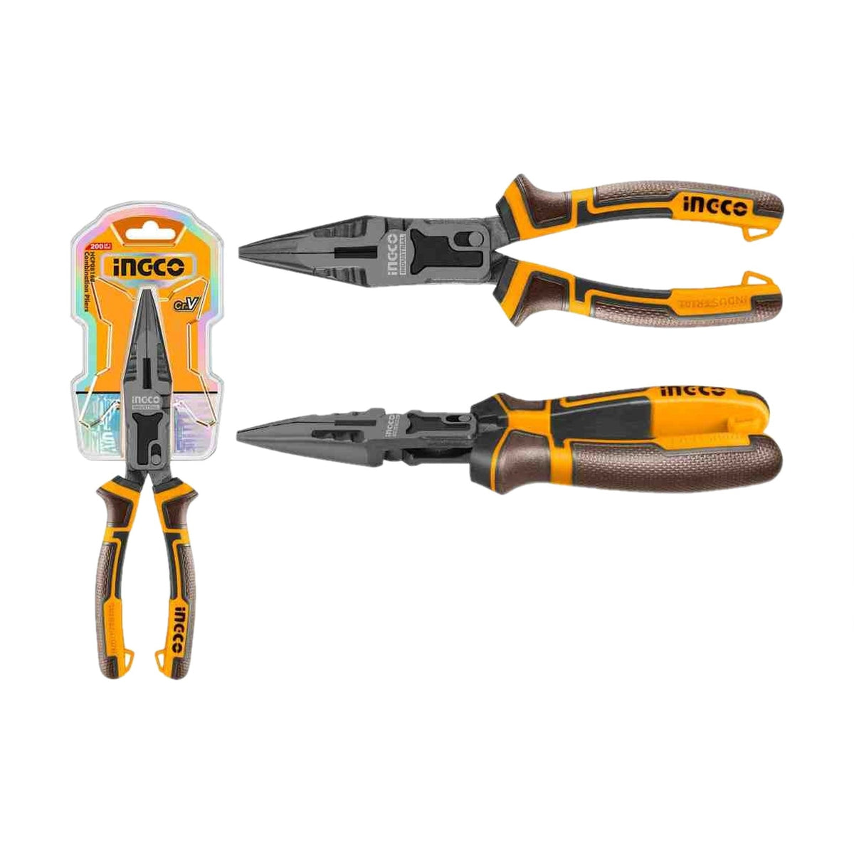 INGCO HCLNP58200 Long Nose Pliers 200mm