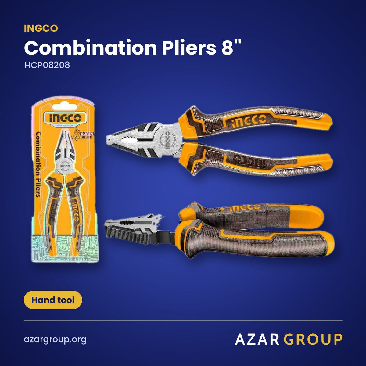 INGCO HCP08208 Combination Pliers 8" – Hand tool