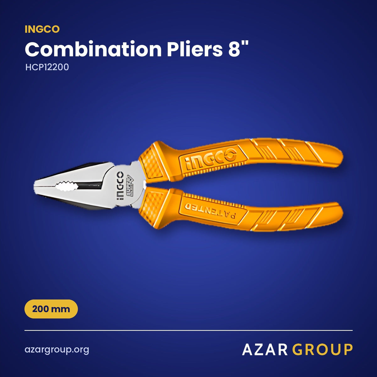 INGCO HCP12200 Combination Pliers 8" – 200 mm
