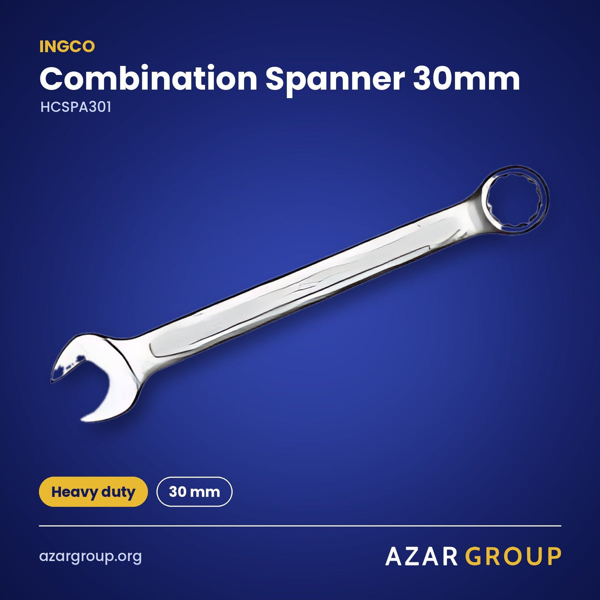INGCO HCSPA301 Combination Spanner 30mm – Heavy duty, 30 mm