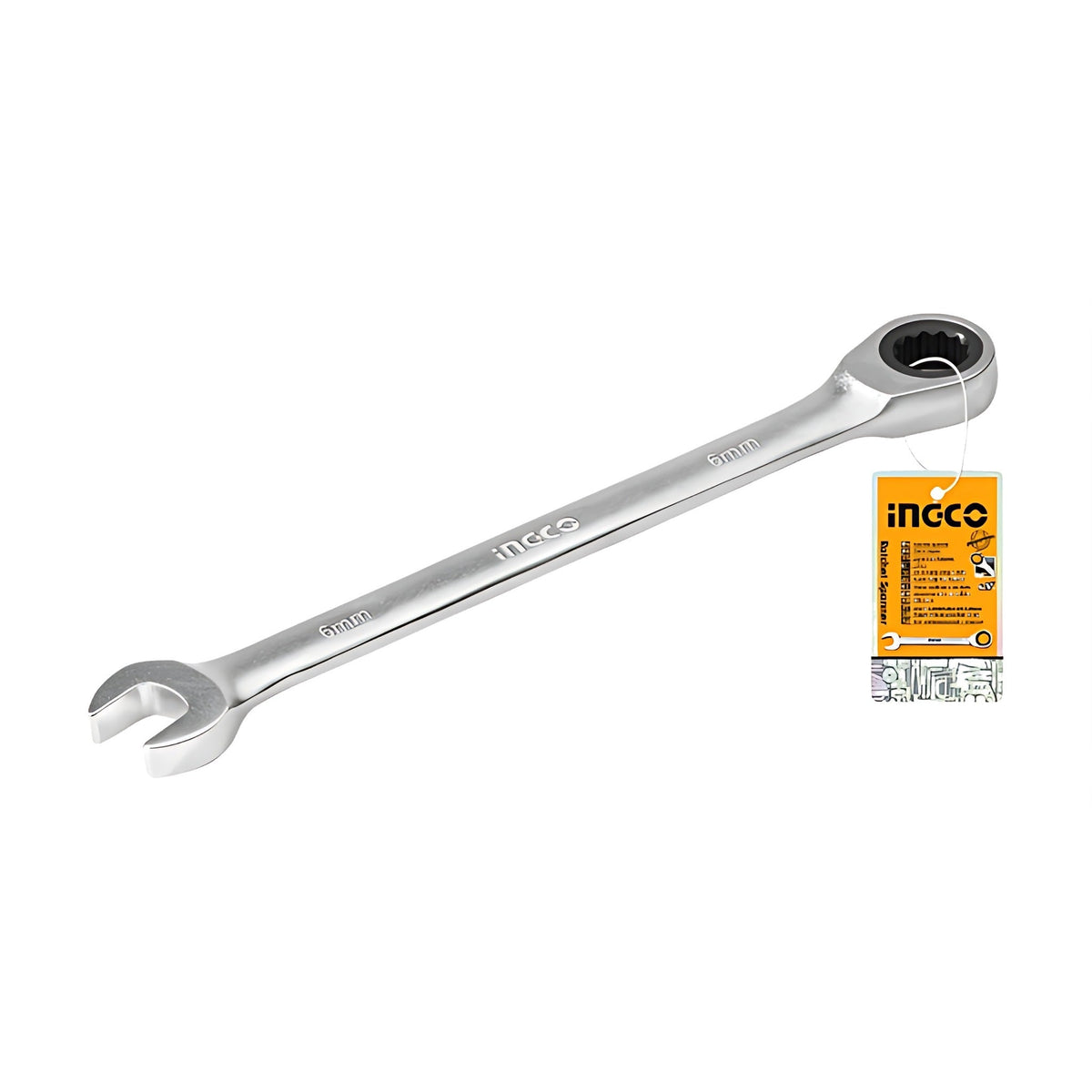 INGCO HCSPAR061 Ratchet Combination Spanner 6mm