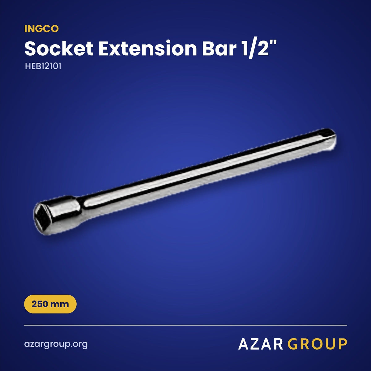 INGCO HEB12101 Socket Extension Bar 1/2" – 250 mm
