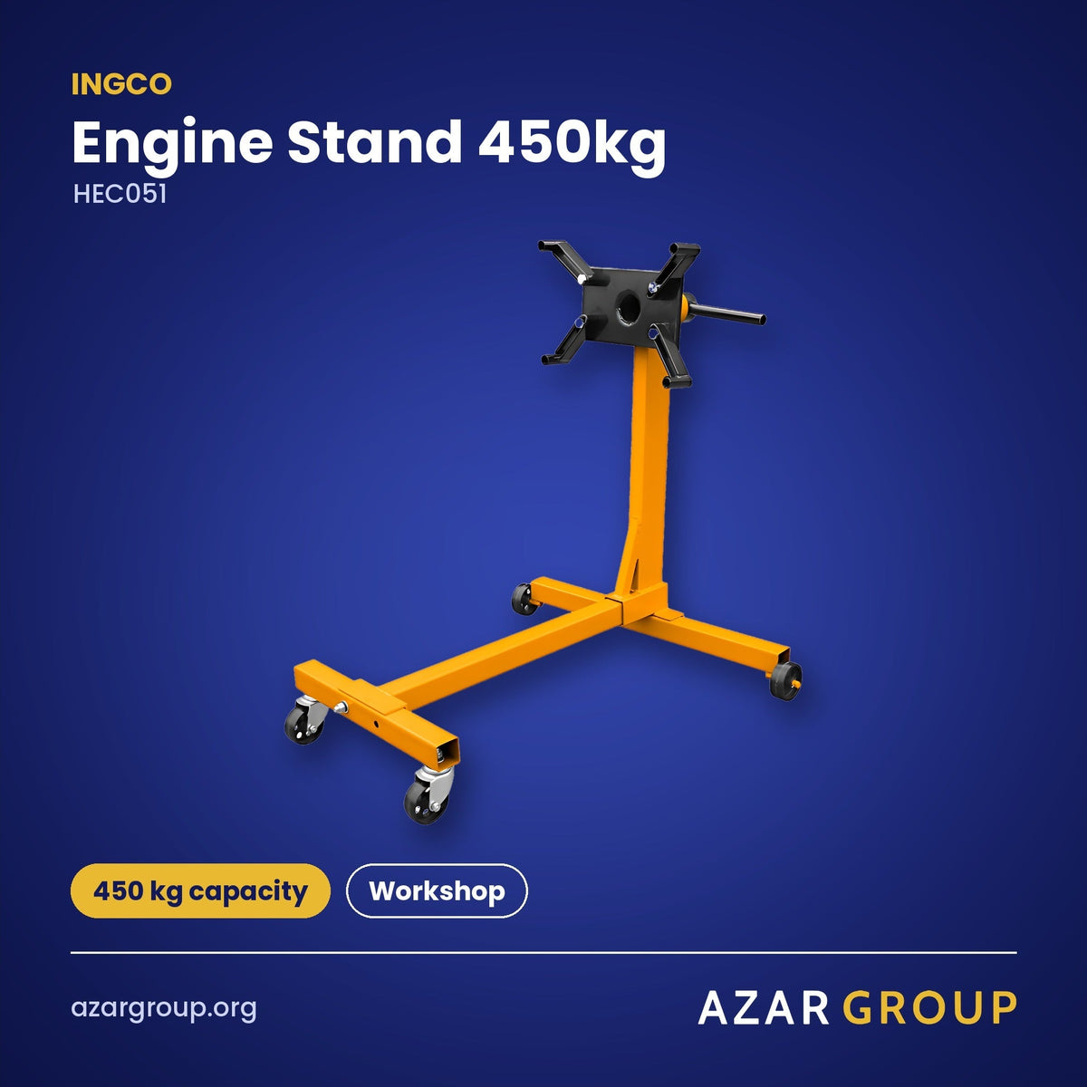 INGCO HEC051 Engine Stand 450kg – 450 kg capacity, Workshop