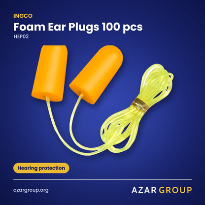 INGCO HEP02 Foam Ear Plugs 100 pcs – Hearing protection