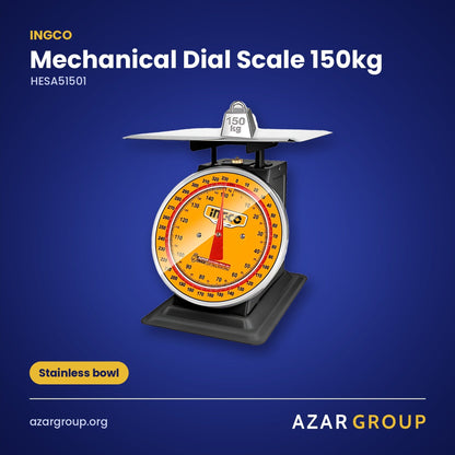 INGCO HESA51501 Mechanical Dial Scale 150kg – Stainless bowl