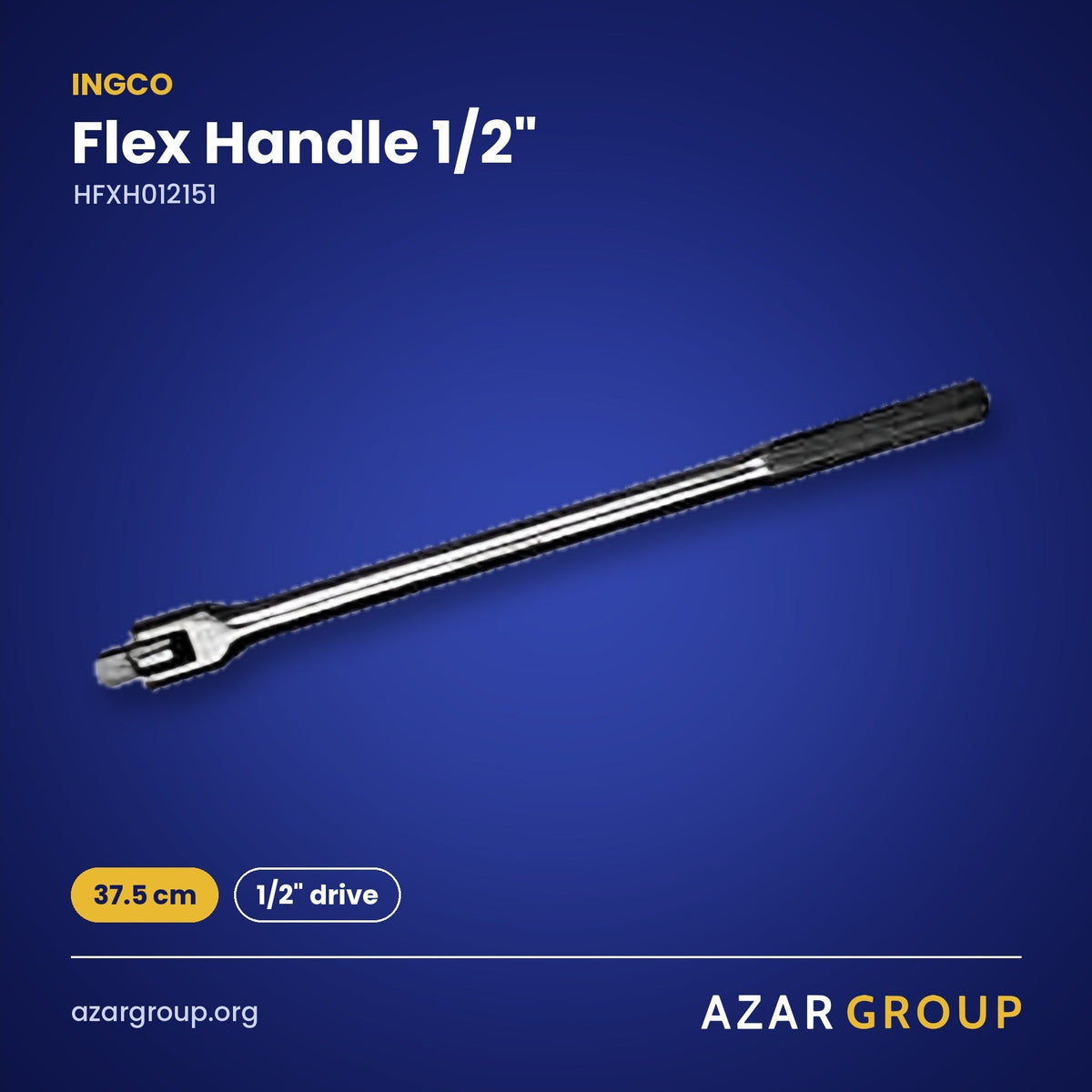 INGCO HFXH012151 Flex Handle 1/2" – 37.5 cm, 1/2" drive