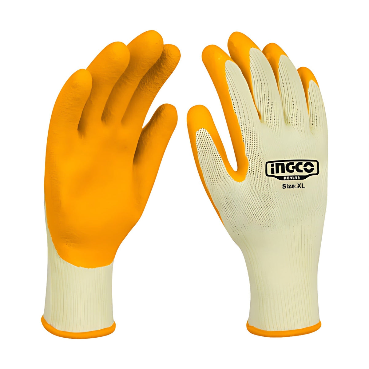 INGCO HGVL05 Latex Palm Dipped Work Gloves XL