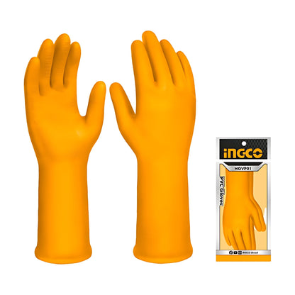 INGCO HGVP01 Long PVC Gloves Size L