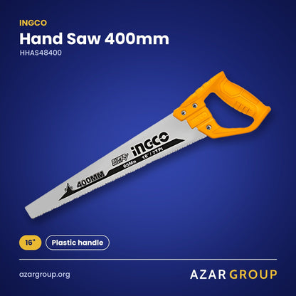 INGCO HHAS48400 Hand Saw 400mm – 16", Plastic handle