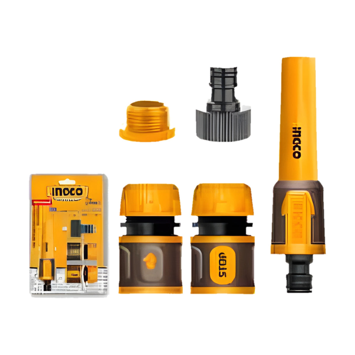 INGCO HHCS05122 Hose Connector Set + Spray Nozzle