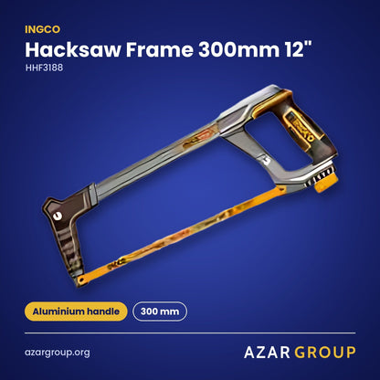 INGCO HHF3188 Hacksaw Frame 300mm 12" – Aluminium handle, 300 mm