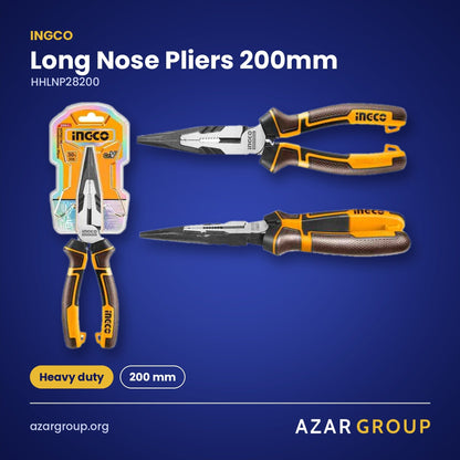 INGCO HHLNP28200 Long Nose Pliers 200mm – Heavy duty, 200 mm