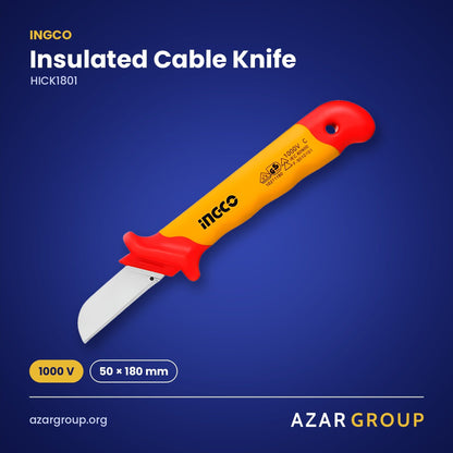 INGCO HICK1801 Insulated Cable Knife – 1000 V, 50 × 180 mm