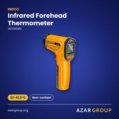 INGCO HIT010381 Infrared Forehead Thermometer – 32–42.9 °C, Non-contact