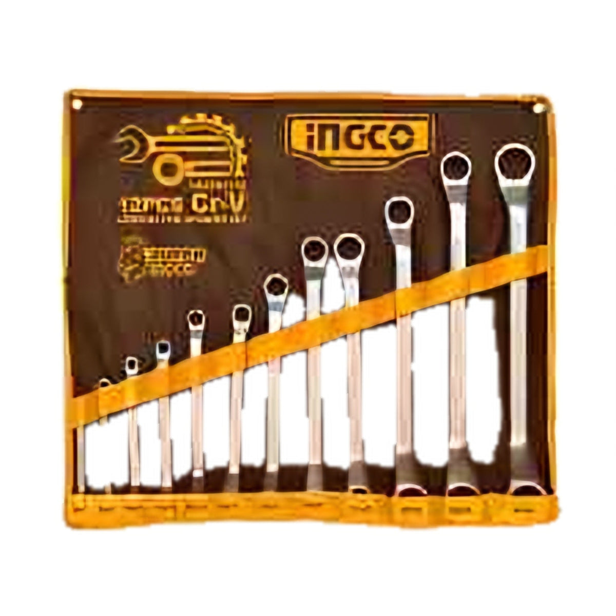 INGCO HKSPA3142 Double Ring Spanner Set 12 pcs