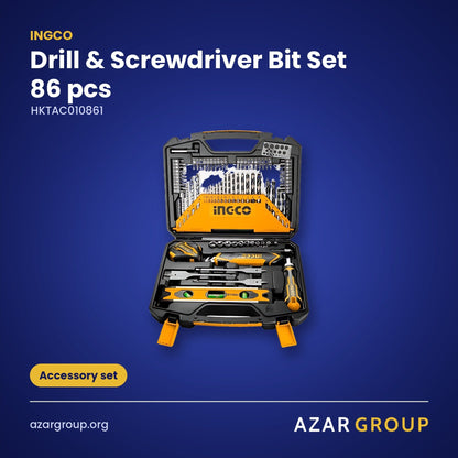 INGCO HKTAC010861 Drill & Screwdriver Bit Set 86 pcs – Accessory set