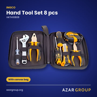 INGCO HKTH10808 Hand Tool Set 8 pcs – With canvas bag