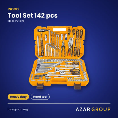 INGCO HKTHP21421 Tool Set 142 pcs – Heavy duty, Hand tool