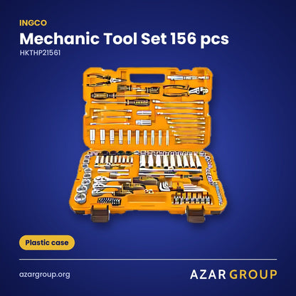 INGCO HKTHP21561 Mechanic Tool Set 156 pcs – Plastic case
