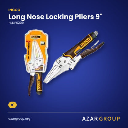 INGCO HLNP0209 Long Nose Locking Pliers 9" – 9"
