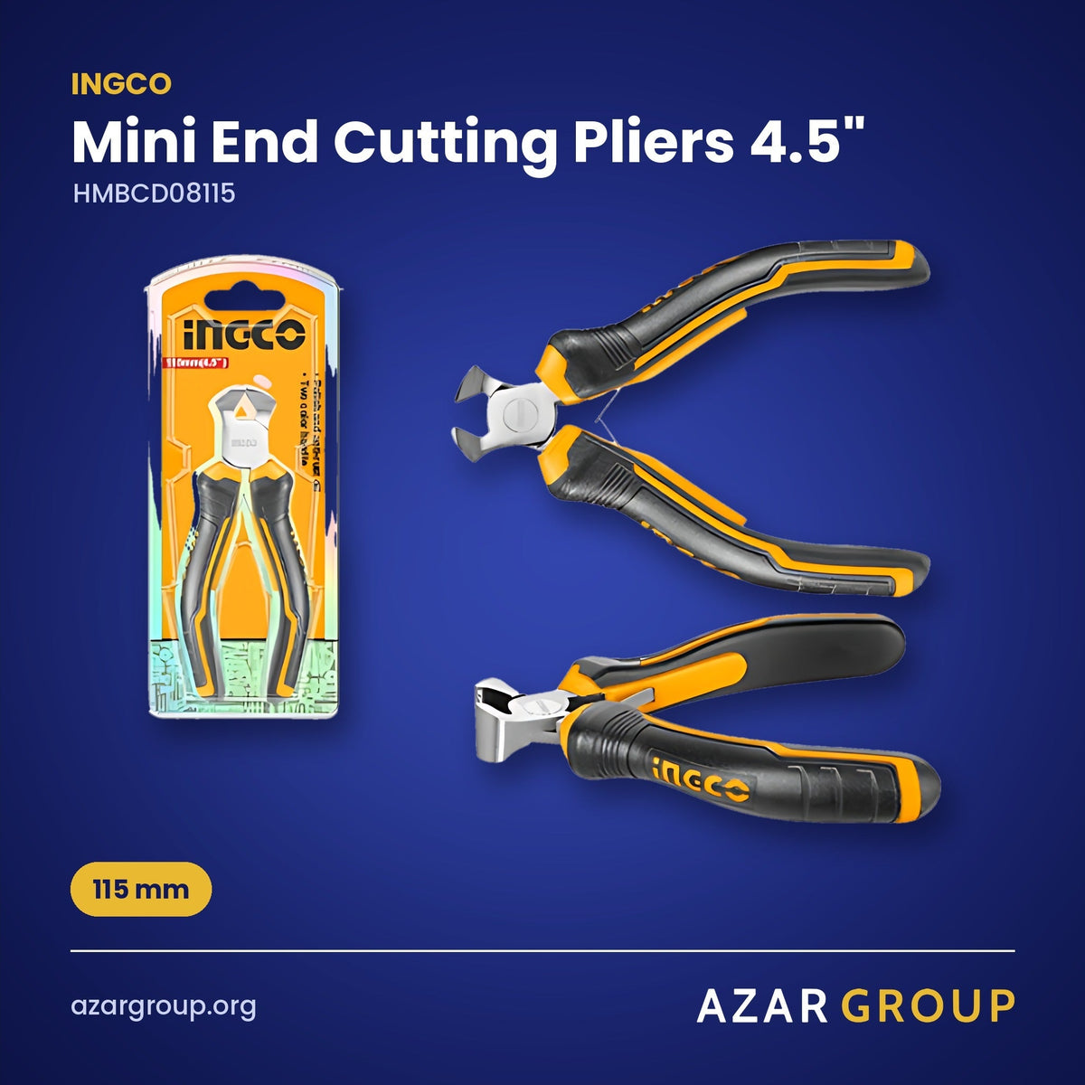 INGCO HMBCD08115 Mini End Cutting Pliers 4.5" – 115 mm