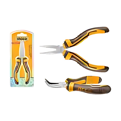 INGCO HMBNP08115 Mini Bent Long Nose Pliers 4.5"