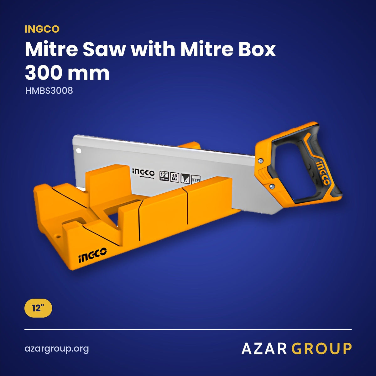 INGCO HMBS3008 Mitre Saw with Mitre Box 300 mm – 12"