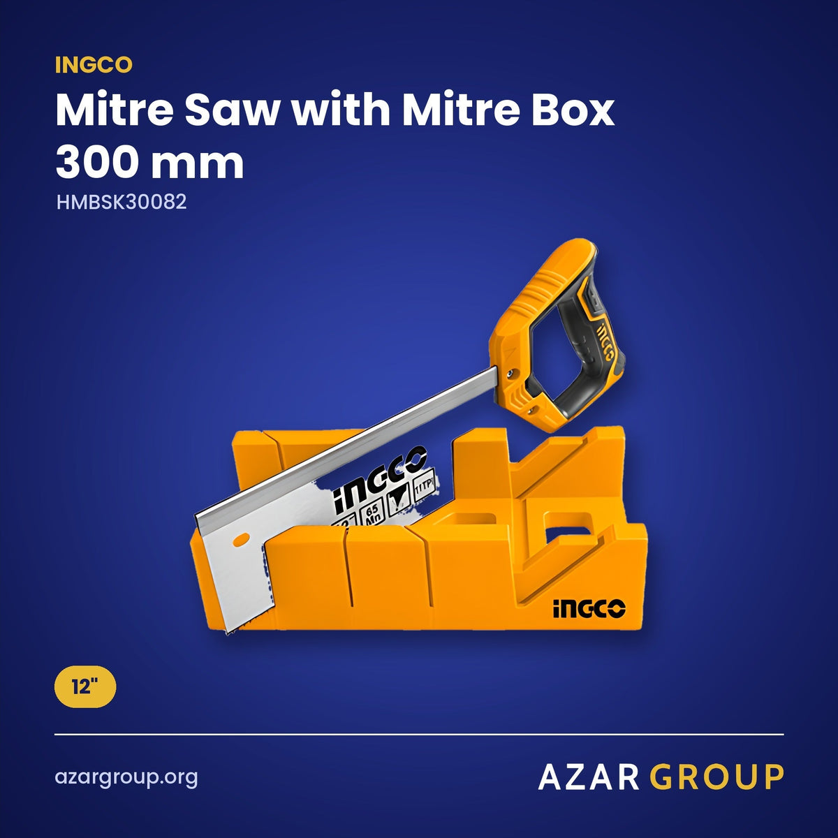INGCO HMBSK30082 Mitre Saw with Mitre Box 300 mm – 12"