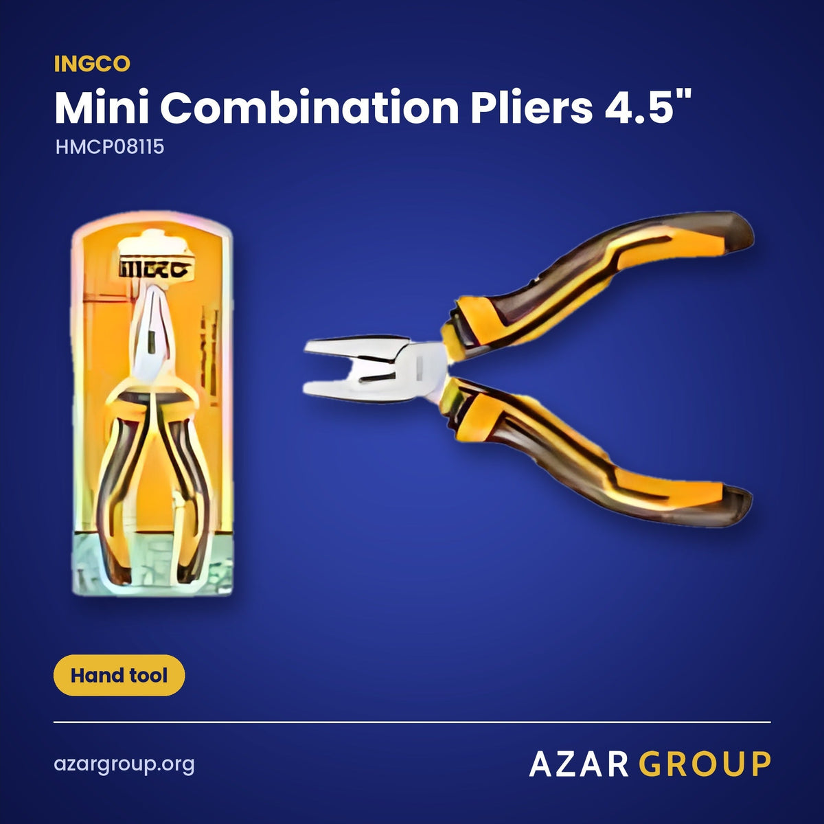 INGCO HMCP08115 Mini Combination Pliers 4.5" – Hand tool