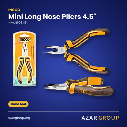 INGCO HMLNP08115 Mini Long Nose Pliers 4.5" – Hand tool