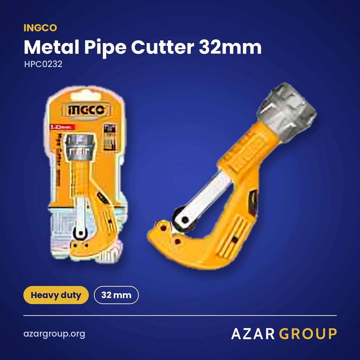 INGCO HPC0232 Metal Pipe Cutter 32mm – Heavy duty, 32 mm