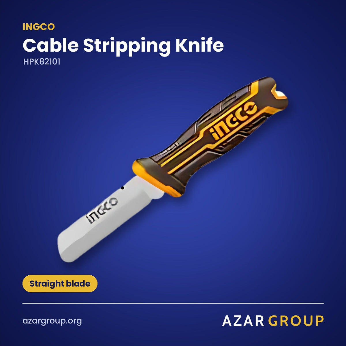 INGCO HPK82101 Cable Stripping Knife – Straight blade
